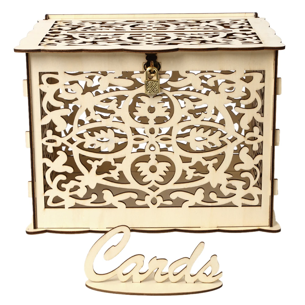 Wooden Wedding Card Box Weddin - đánh giá và giá Wedding Card Box