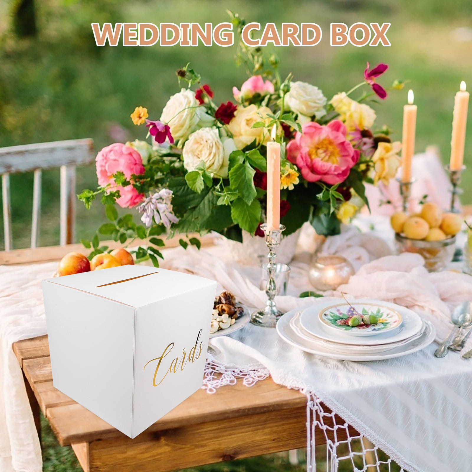 1Set Wedding Card Box Paper Ru - đánh giá và giá Wedding Card Box