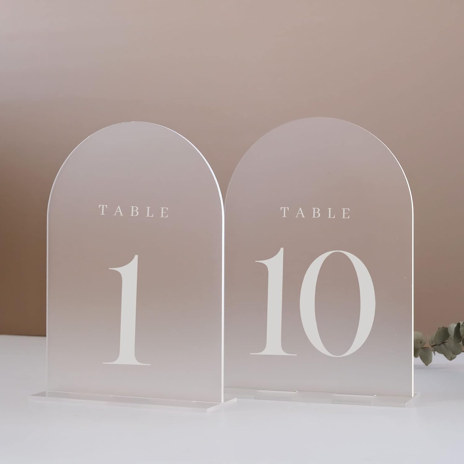 Arch Acrylic Table Numbers wit - đánh giá và giá Table Number Gold
