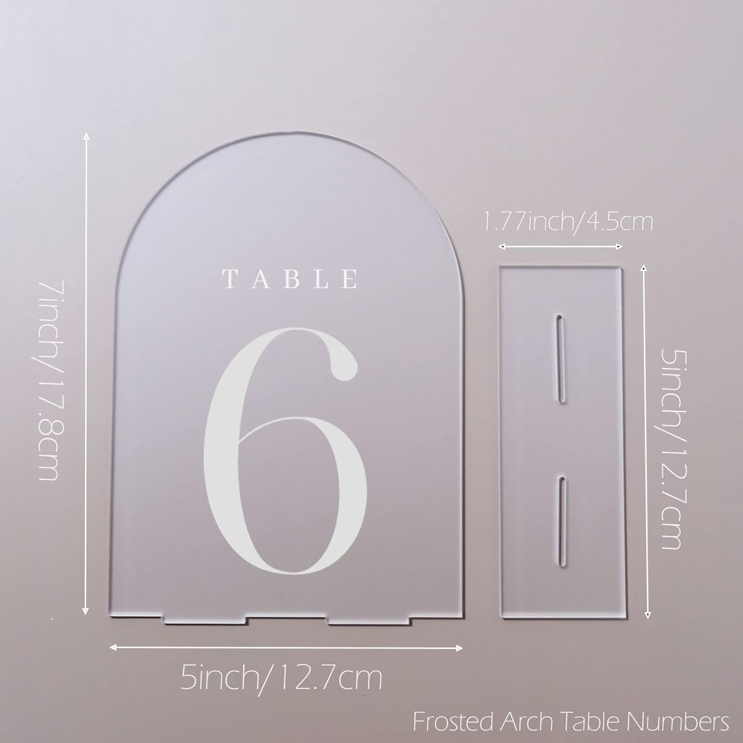 Arch Acrylic Table Numbers wit - đánh giá và giá Table Number Gold